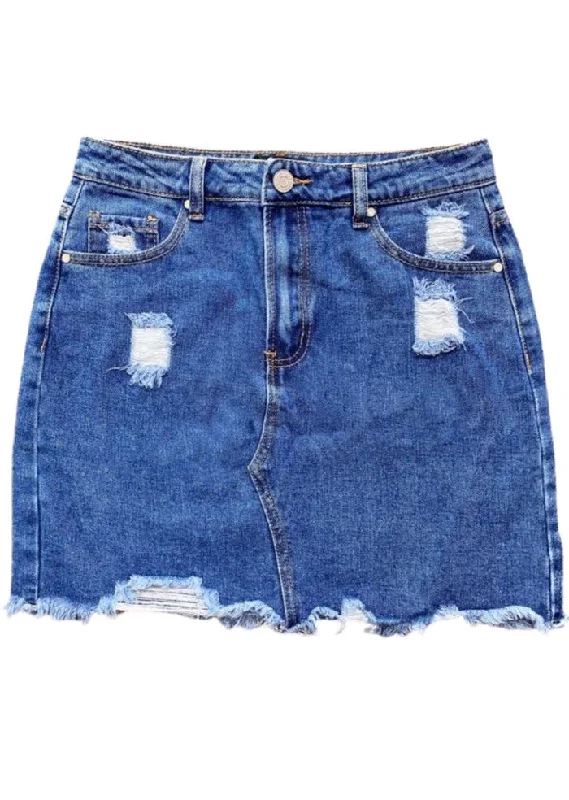 Denim Skirt Go Get Em lightweight skirt design