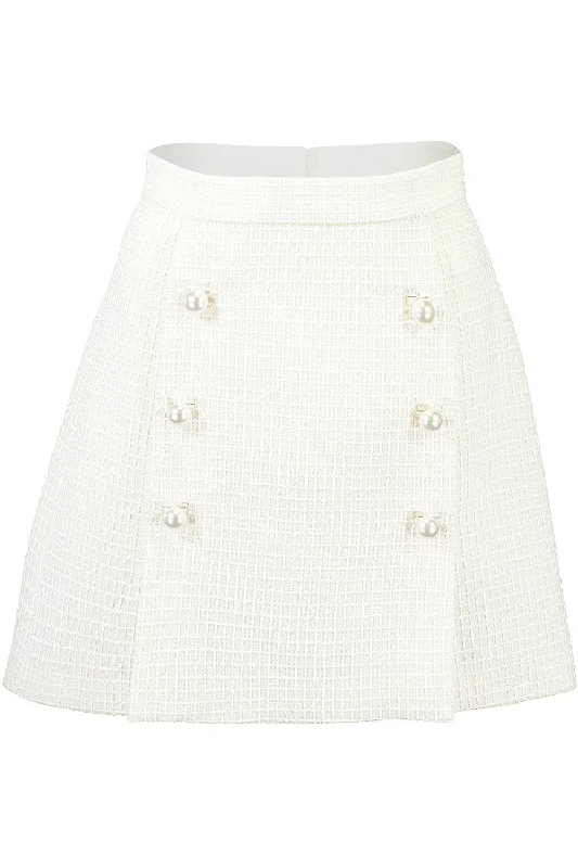 Short Tweed Skirt silk skirt luxurious