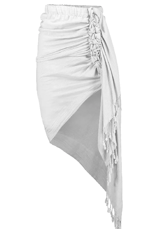 Tulum Skirt - White mini skirt trendy