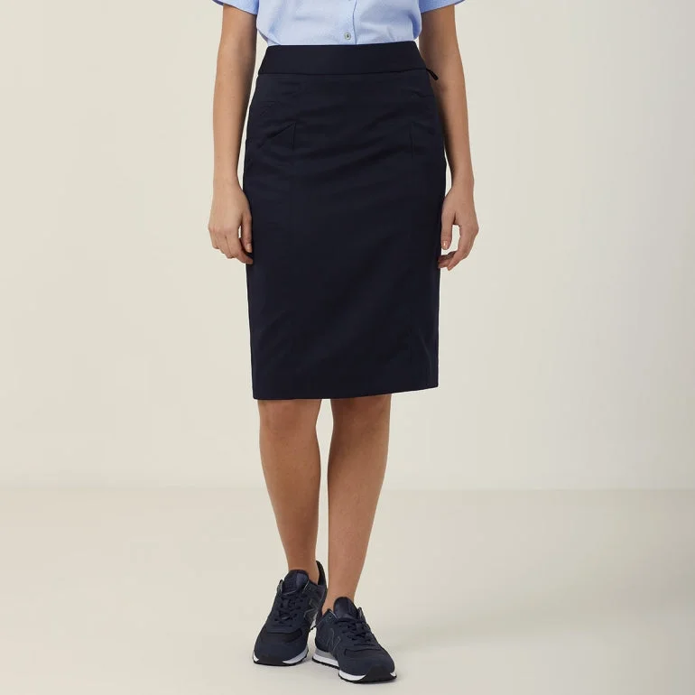 NNT Uniforms Poly Viscose Gaberdine Health Tech Skirt (CAT2MH) high waist skirt