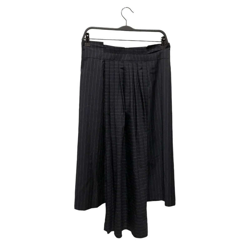 OFF-WHITE/Long Skirt/L/Stripe/Cotton/NVY/ wool skirt warm