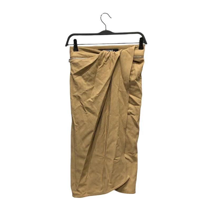 JACQUEMUS/Skirt/34/Polyester/BEG/ leather skirt refined