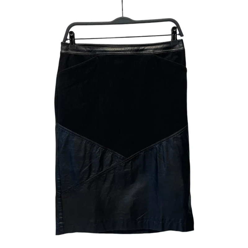 ISSEY MIYAKE/Skirt/3/Leather/BLK/ lace skirt delicate