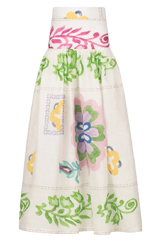 Abla Skirt chiffon skirt flowing