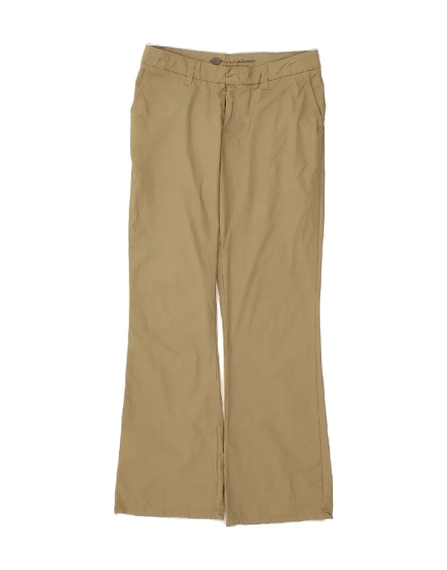 DICKIES Womens Slim Bootcut Chino Trousers US 8 Medium W32 L31  Beige Trousers cozy comfortable