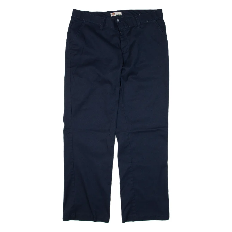 DICKIES Workwear Trousers Blue Regular Straight Womens W32 L28 Trousers Timeless Classic