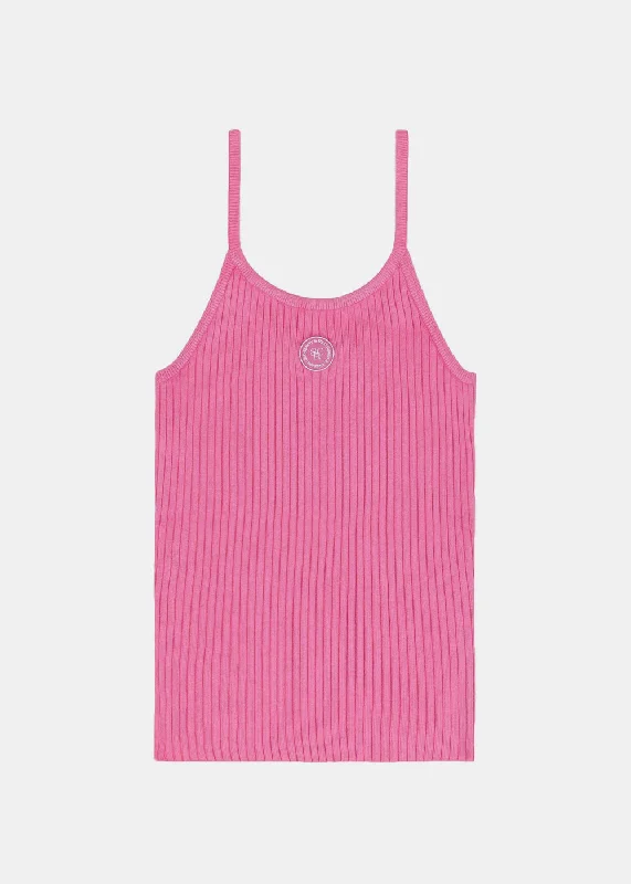 Pink SRHWC Ribbed Tank Top cropped tank top