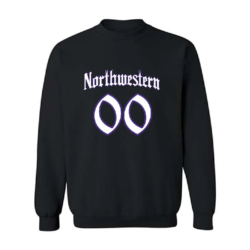 Northwestern - NCAA Women's Fencing : Rowan Park - Crewneck Sweatshirt Hoodie with Lace Feminine Delicate