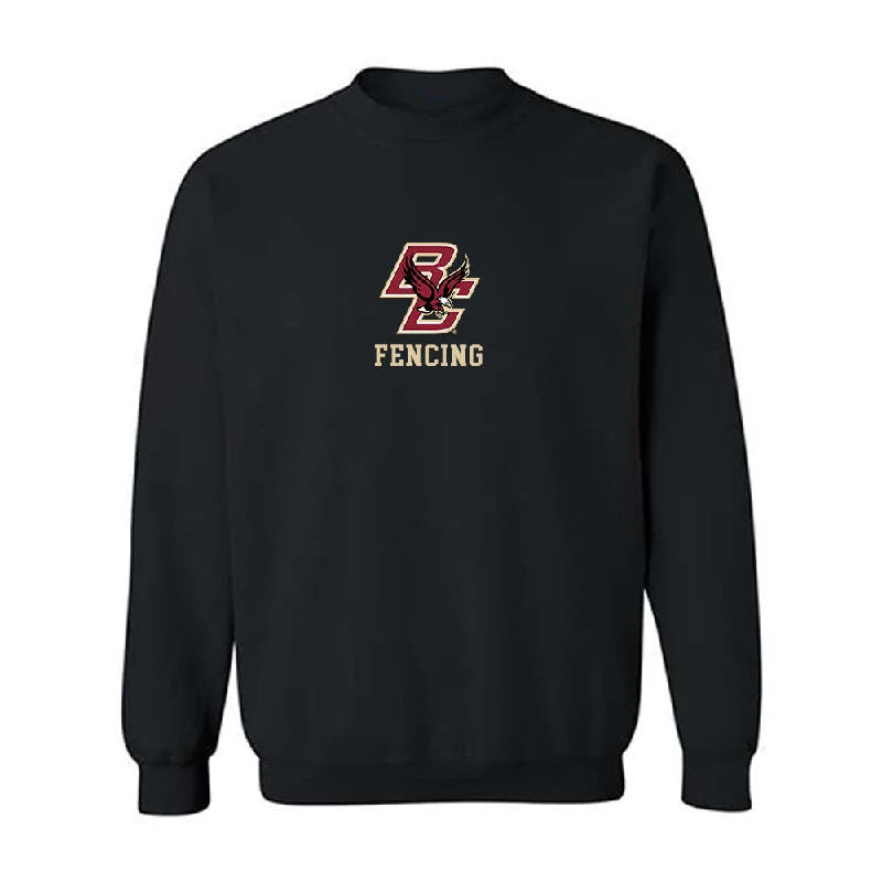 Boston College - NCAA Women's Fencing : Laura Fekete - Classic Shersey Crewneck Sweatshirt Hoodie with Frayed Bohemian Relaxed