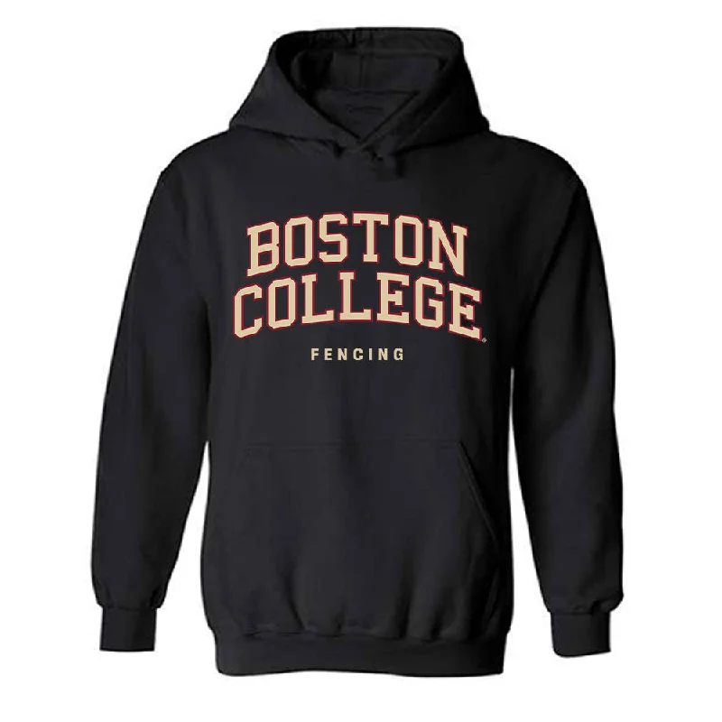 Boston College - NCAA Women's Fencing : Laura Fekete - Classic Shersey Hooded Sweatshirt Hoodie with Contrast Stitching Detailed Premium