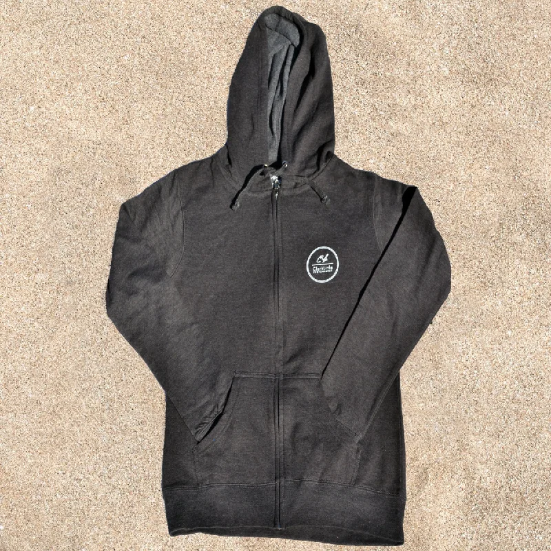 Womens Hoodie: Honu Kiss (Charcoal Heather) Hoodie with Crew Neck Simple Timeless