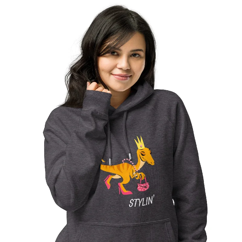 Stylin' Organic Cotton Hoodie Hoodie with Half-Zip Sporty Casual