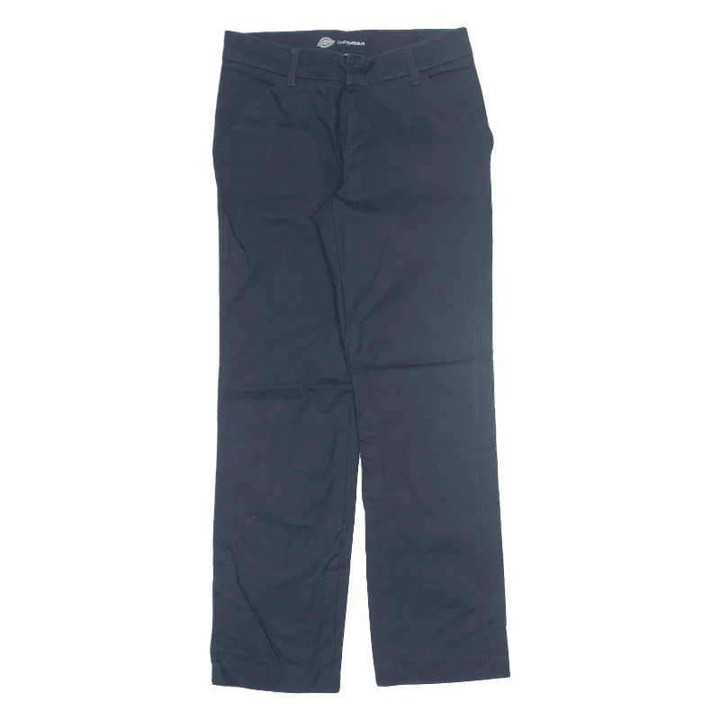 DICKIES Workwear Trousers Blue Relaxed Straight Womens W28 L30 Trousers Versatile Stylish