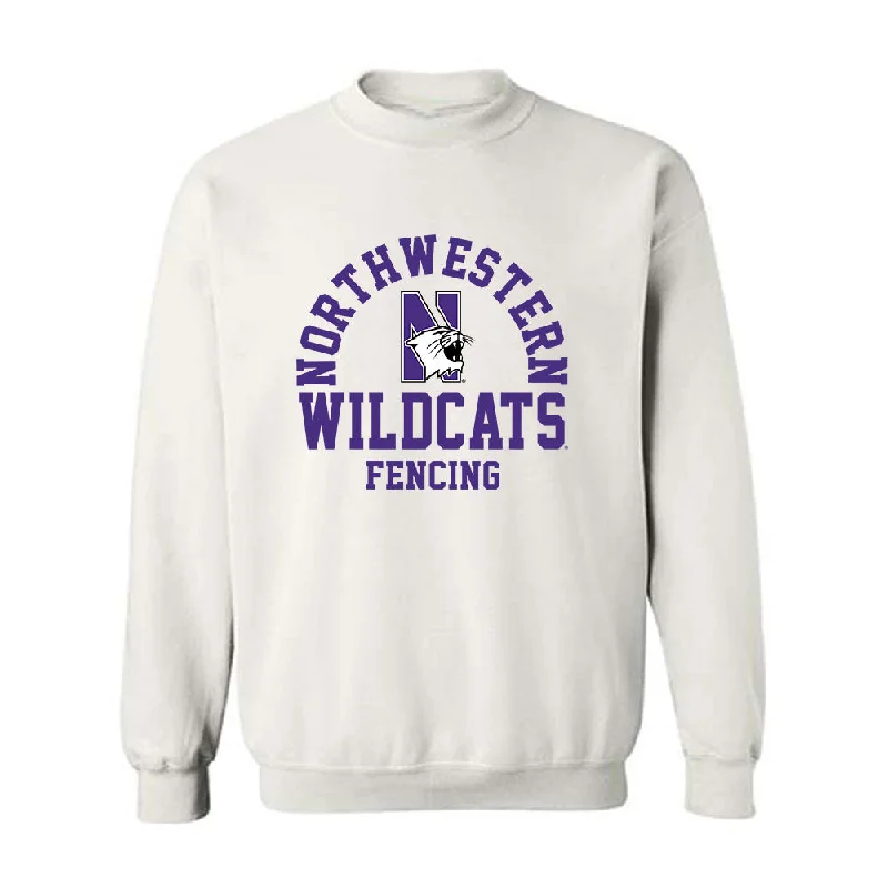 Northwestern - NCAA Women's Fencing : Rowan Park - Classic Shersey Crewneck Sweatshirt Hoodie with Sequins Glamorous Eye-catching