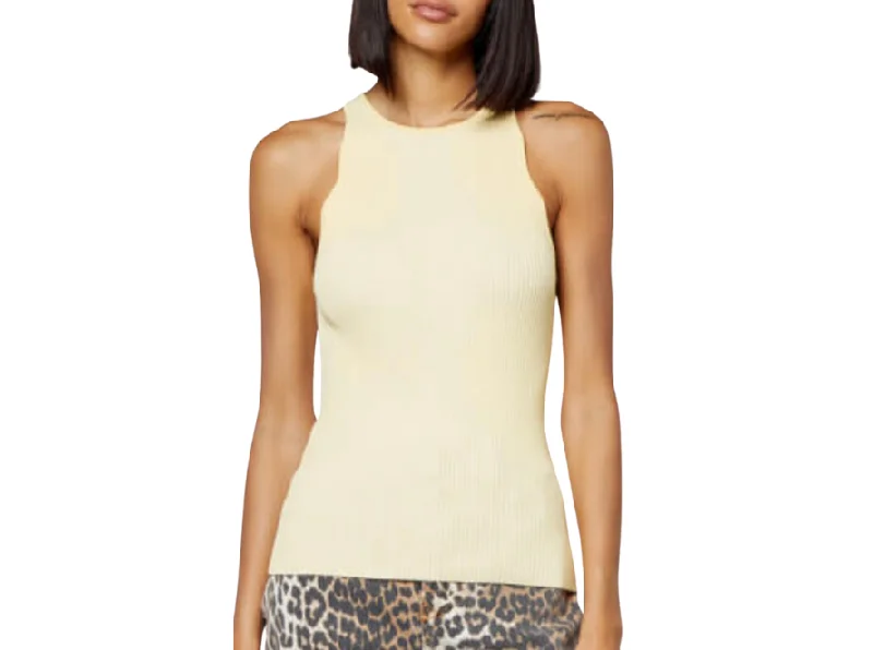 Ganni Tank Top cold shoulder tank