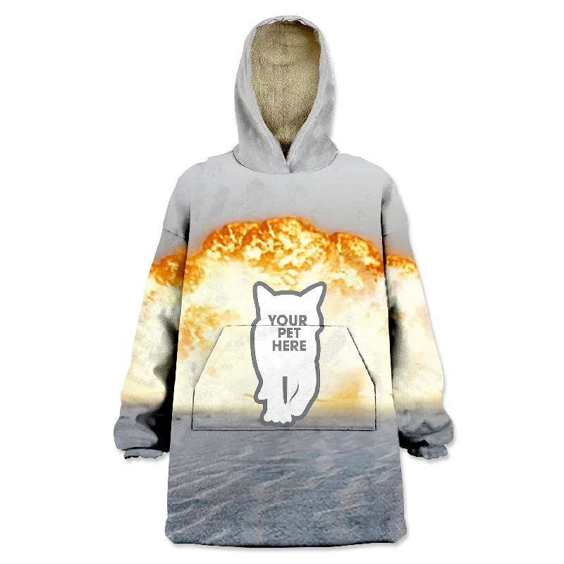 Petplosion Custom Wearable Blanket Hoodie Hoodie with Turtle Neck Cozy Winter