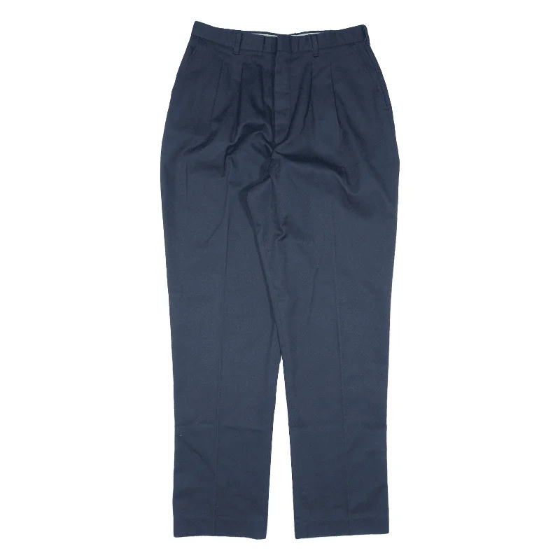 Trousers Blue Regular Tapered Womens W29 L31 Trousers Seasonal Trendy