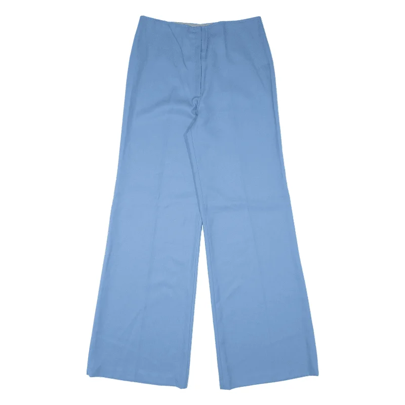 DRESS Trousers Blue Loose Flared Womens W30 L33 Trousers Exclusive Limited