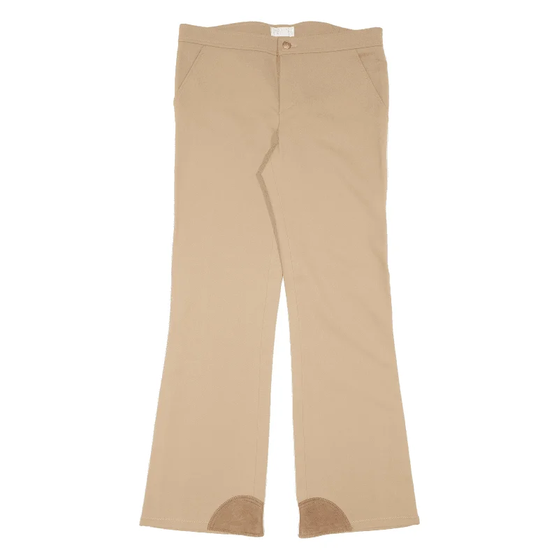 HENSON'S FINEST Trousers Beige Regular Bootcut Womens W31 L31 Trousers Modern Contemporary