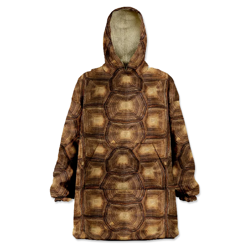 Turtle Shell Wearable Blanket Hoodie Hoodie with Distressed Vintage Worn