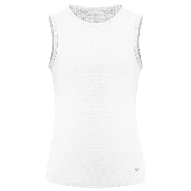 Ladies Poivre Blanc Tank Top (White) stretchy tank top