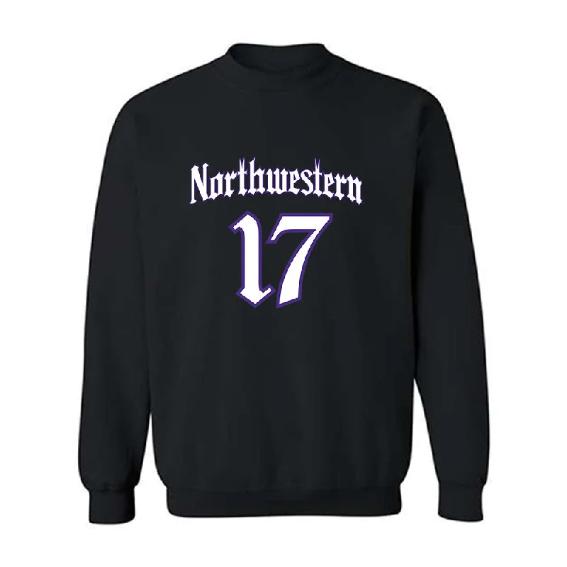 Northwestern - NCAA Women's Fencing : Natalie Shearer - Crewneck Sweatshirt Hoodie with Front Slit Layering Stylish