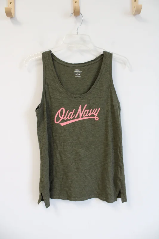 Old Navy Everywear Olive Green Tank Top | XS crew neck tank