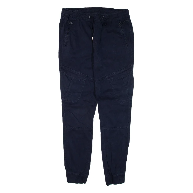 JEAN PASCALE Cargo Trousers Blue Slim Tapered Womens W29 L28 Trousers luxurious high-end