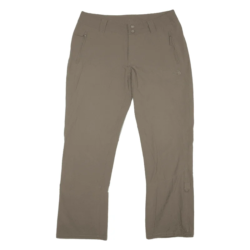 THE NORTH FACE Outdoor Trousers Brown Regular Straight Nylon Womens W32 L30 Trousers practical easy-care