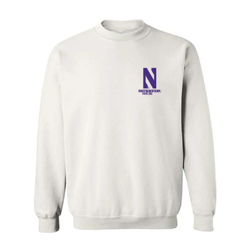 Northwestern - NCAA Women's Fencing : Rowan Park - Classic Shersey Crewneck Sweatshirt Hoodie with Metallic Shiny Futuristic