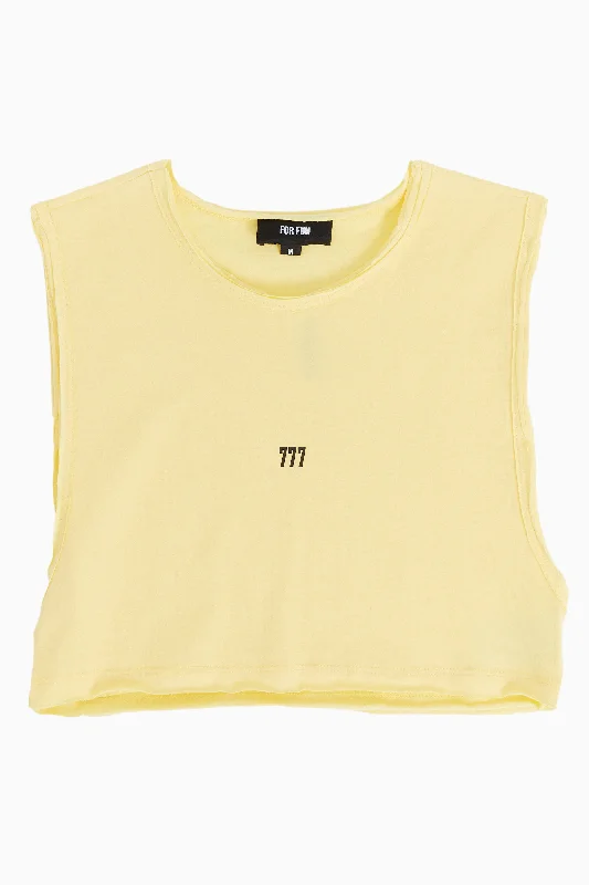 777 / Sleeveless Crop Tank Top strapless tank top