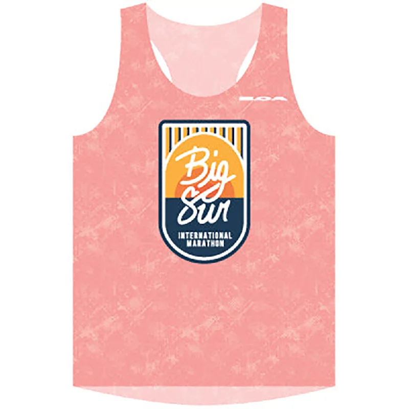 Women's Tech Tank -Pink- BOA BSIM navy tank top