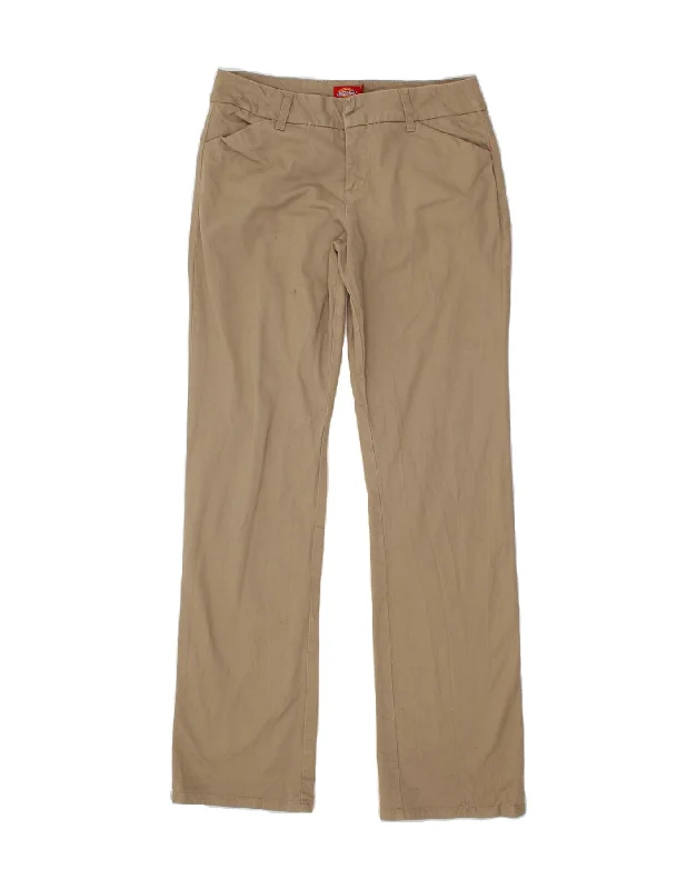 DICKIES Womens Straight Casual Trousers US 13 Large W32 L32  Beige Cotton Trousers Brand Named