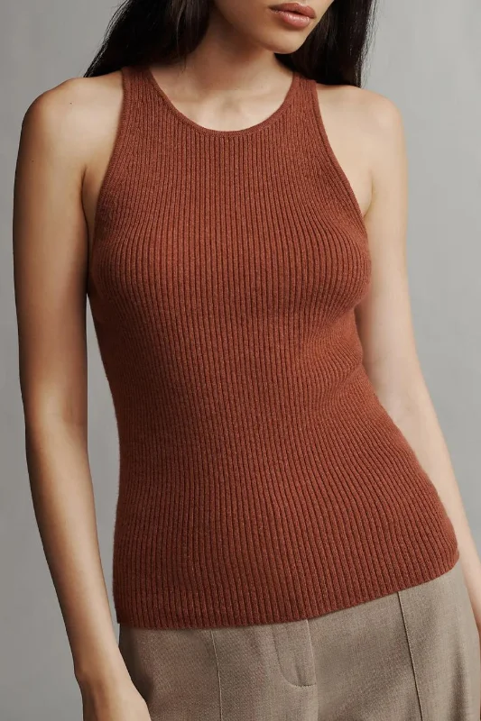 Harbor Tank | Warm Brick coral tank top