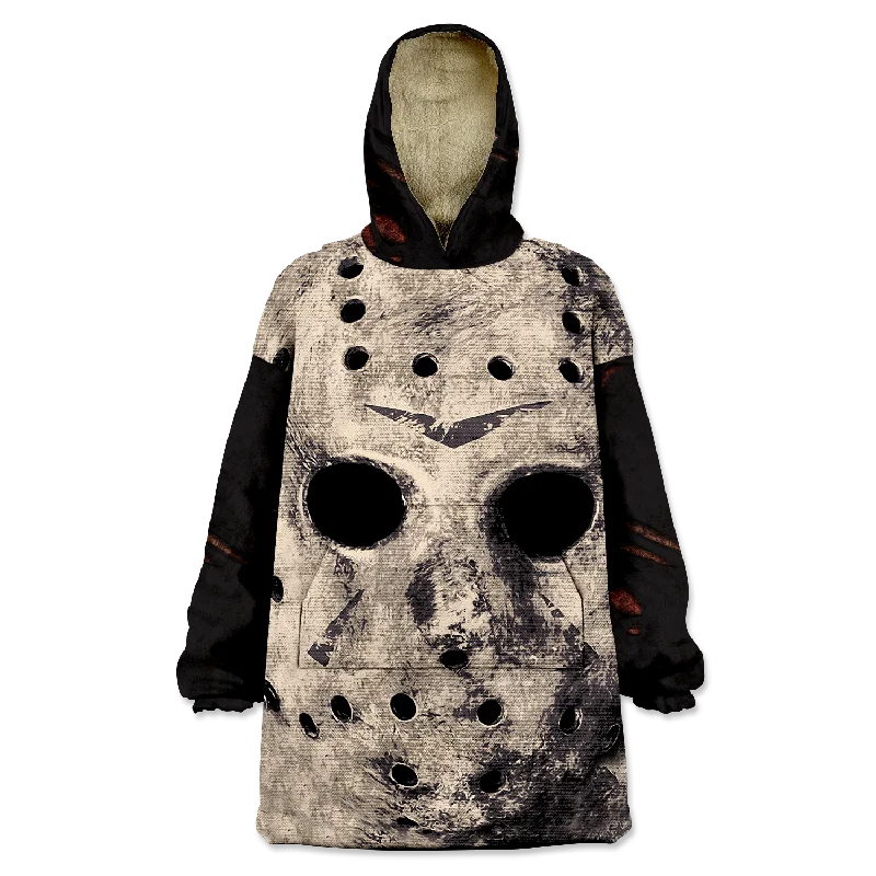 F13 Wearable Blanket Hoodie Hoodie with Hem Frayed Vintage Worn