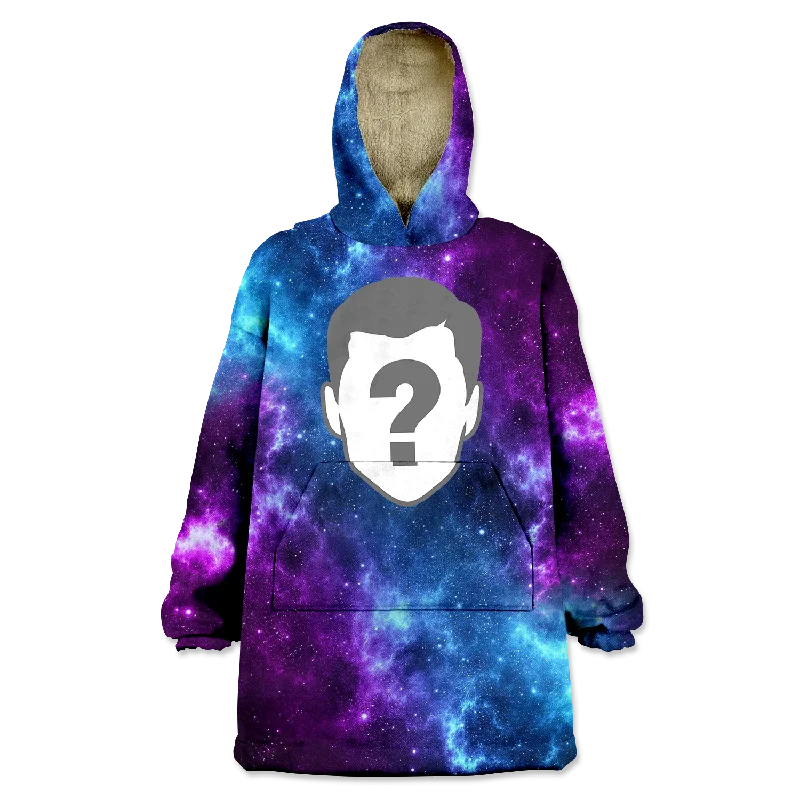 Galaxy Custom Wearable Blanket Hoodie Hoodie with Cuffed Sleeves Snug Secure