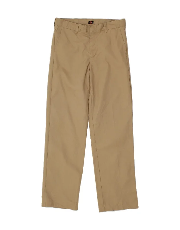 DICKIES Womens Straight Chino Trousers W32 L31  Beige Trousers Modern Contemporary