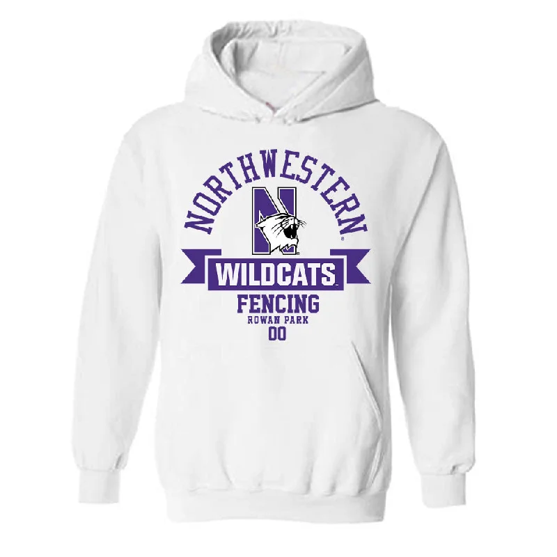 Northwestern - NCAA Women's Fencing : Rowan Park - Classic Fashion Shersey Hooded Sweatshirt Hoodie with Tie-Dye Psychedelic Retro