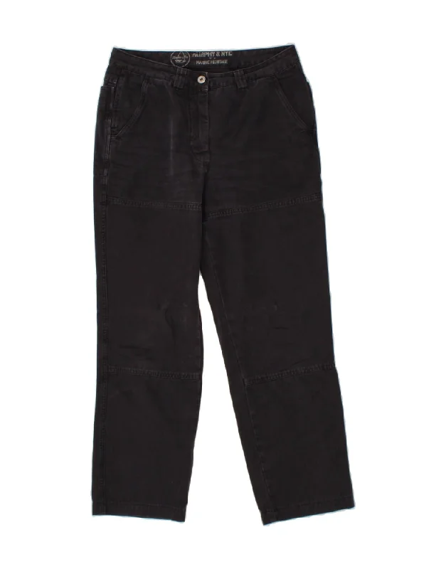 MURPHY & NYE Womens Marine Heritage Cropped Trousers W31 L27  Black Cotton Trousers Trousers Formal