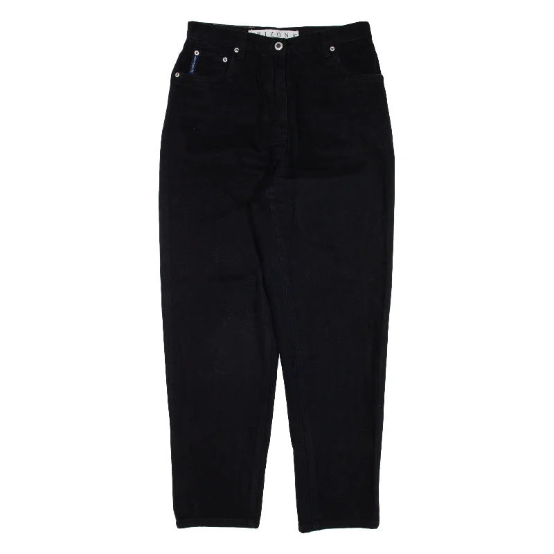 ARIZONA Trousers Black Regular Tapered Womens W28 L28 Trousers Cargo Utility