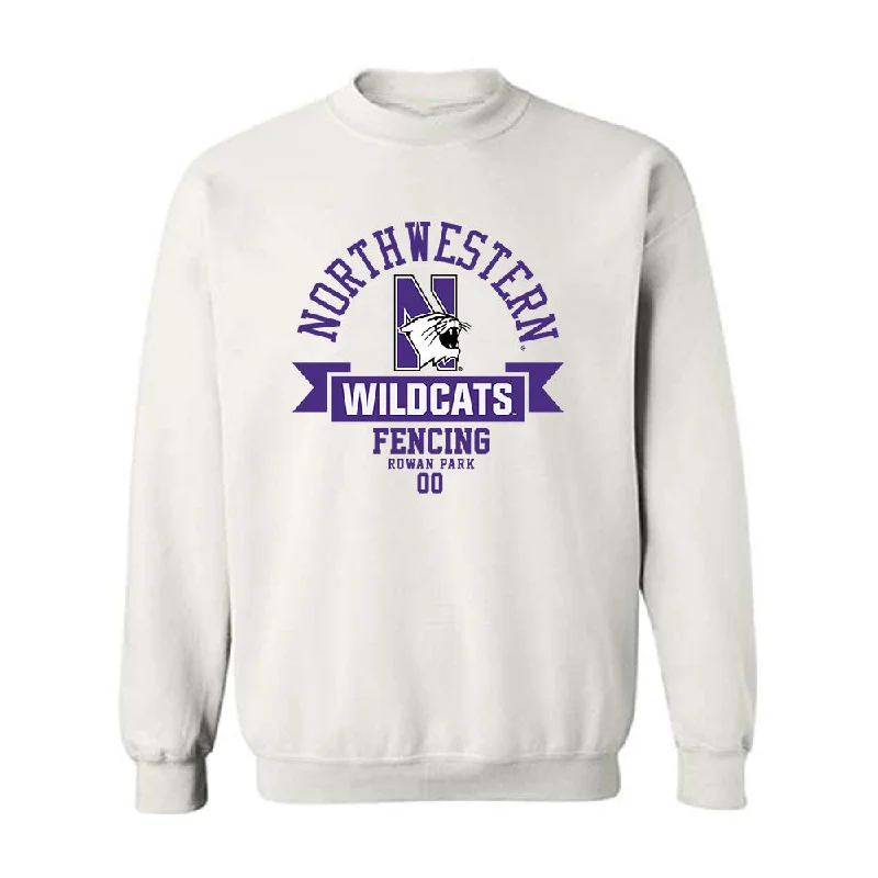 Northwestern - NCAA Women's Fencing : Rowan Park - Classic Fashion Shersey Crewneck Sweatshirt Hoodie with Gradient Ombre Colorful