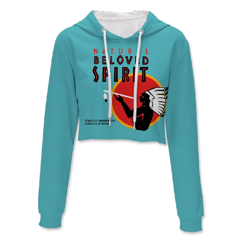 Beloved Spirit Crop Hoodie Hoodie with Strings Custom Fit Adjustable