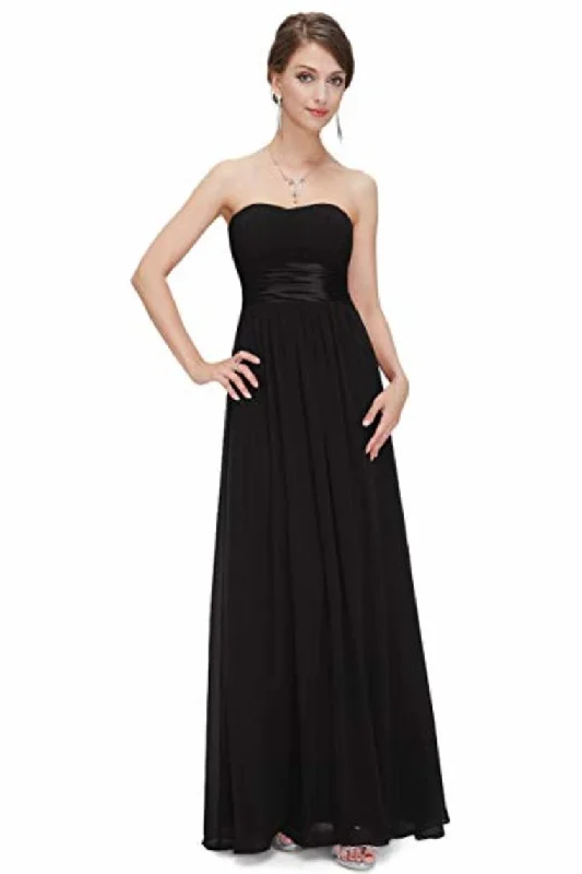 Chiffon Sweetheart Neck A Line Sleeveless Wedding Bridesmaid Long Evening Festive Party Dress Tunics Prom sequined