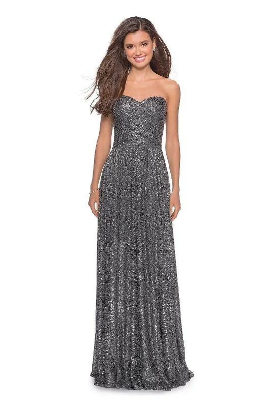 La Femme 27879SC - Sweetheart Shimmer Evening Dress Tunics Winter warm