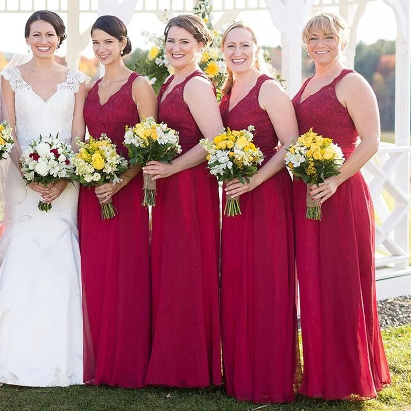 New Sexy Red Wedding Party Dress,Lace Bridesmaid Dress, Red Chiffon Bridesmaid Dresses, High Quality Party Dresses , WG252 Satin Halter Glamorous