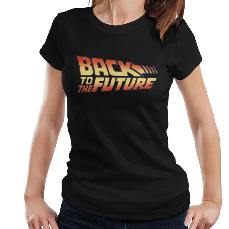 Back To The Future Classic Logo Women's T-Shirt Oversized T-Shirt Spandex breathable