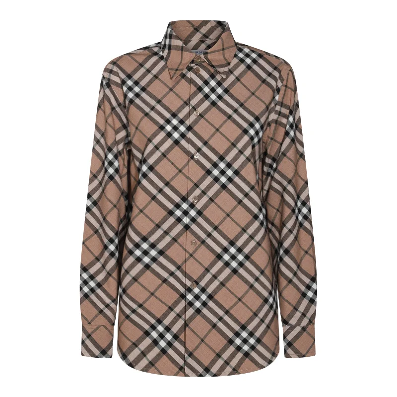 Burberry Shirts Collared T-Shirt Boat Neck A-Line