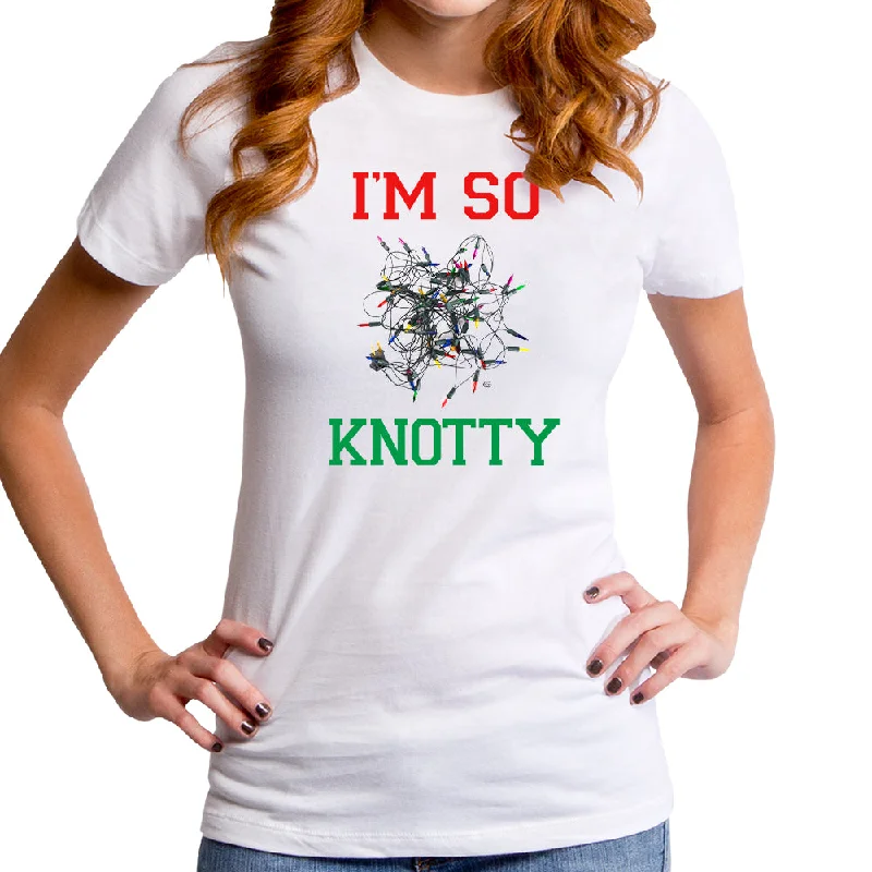 I'm Knotty Women's T-Shirt Houndstooth Herringbone Solid