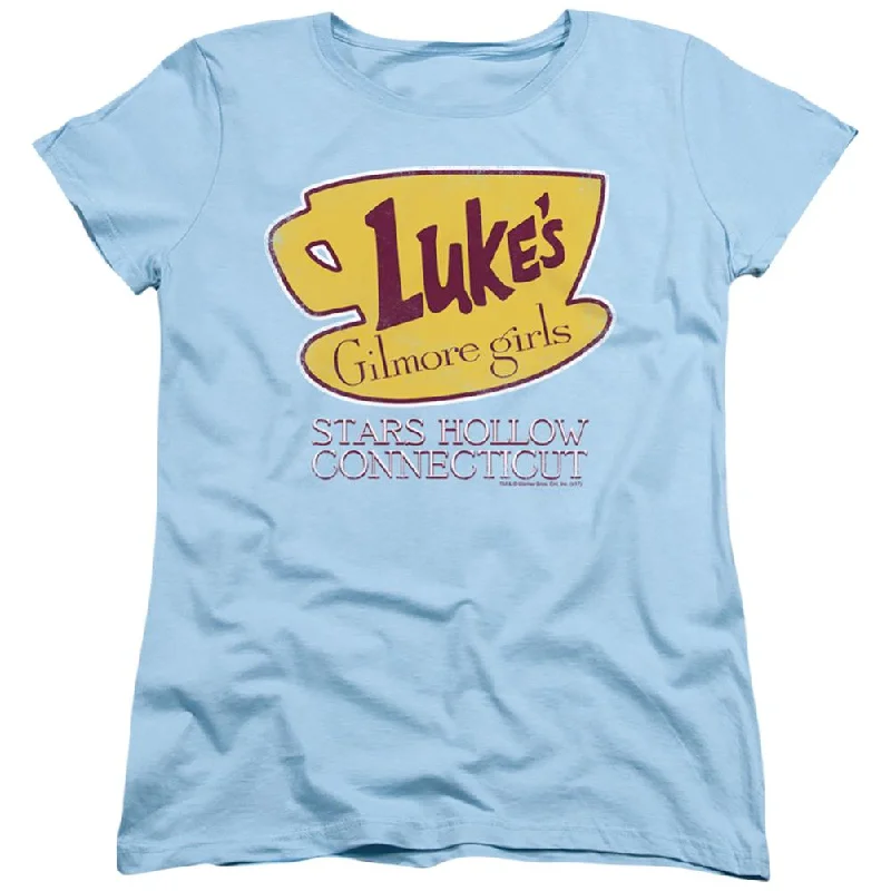 Gilmore Girls Lukes Connecticut Women's 18/1 Cotton Short-Sleeve T-Shirt Sequined Glittery Shiny