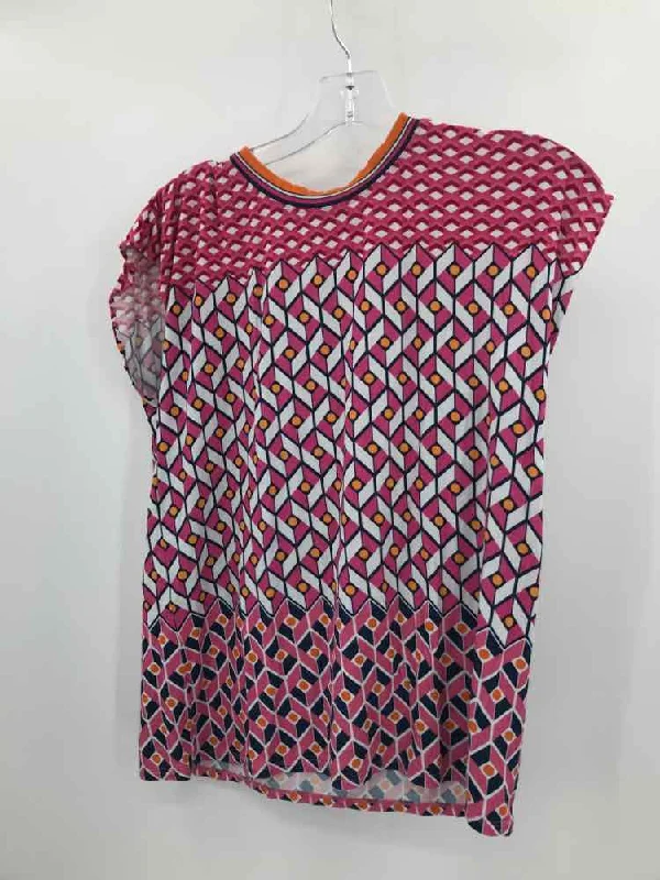 Pre-Owned Hale Bob Pink Size XS T-shirt Graphic T-Shirt Round Neck Polyester